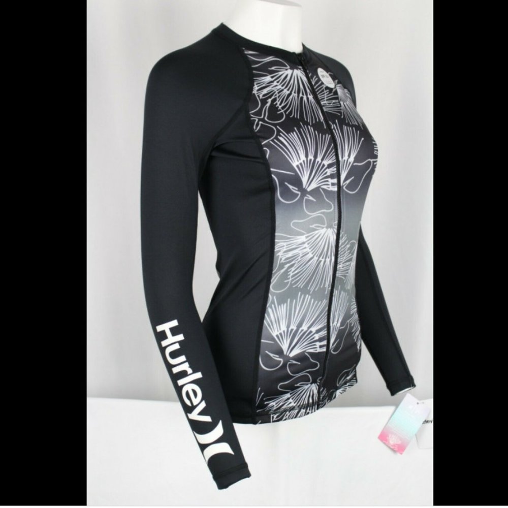Hurley Black and White Swim Coverup